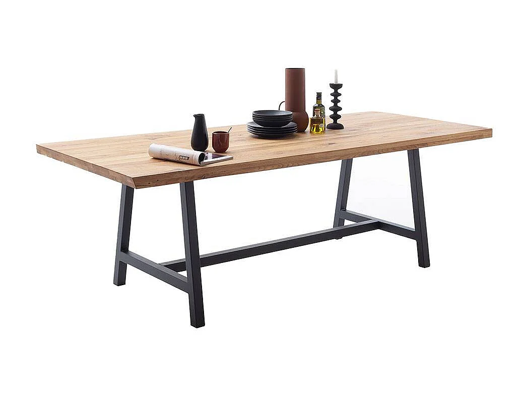 Esstisch Tisch Esszimmer aus Massivholz in Wildeichefarben