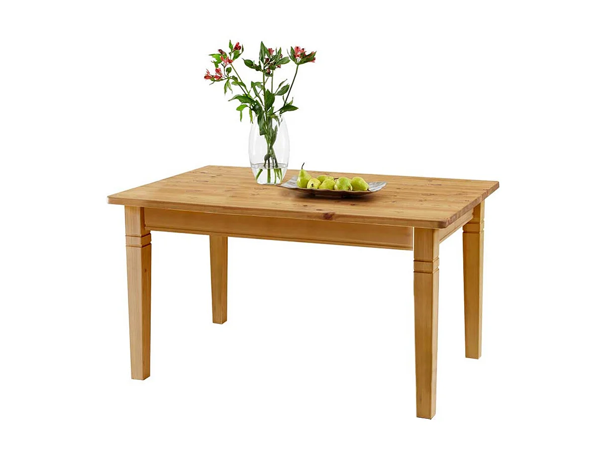 Holztisch aus Kiefer massiv geölt Landhaus