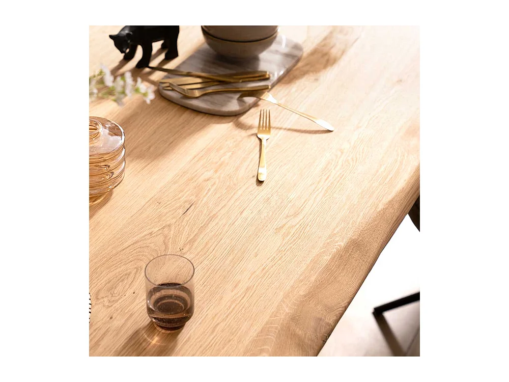 XXL Esszimmertisch aus Eiche Massivholz Spider Gestell