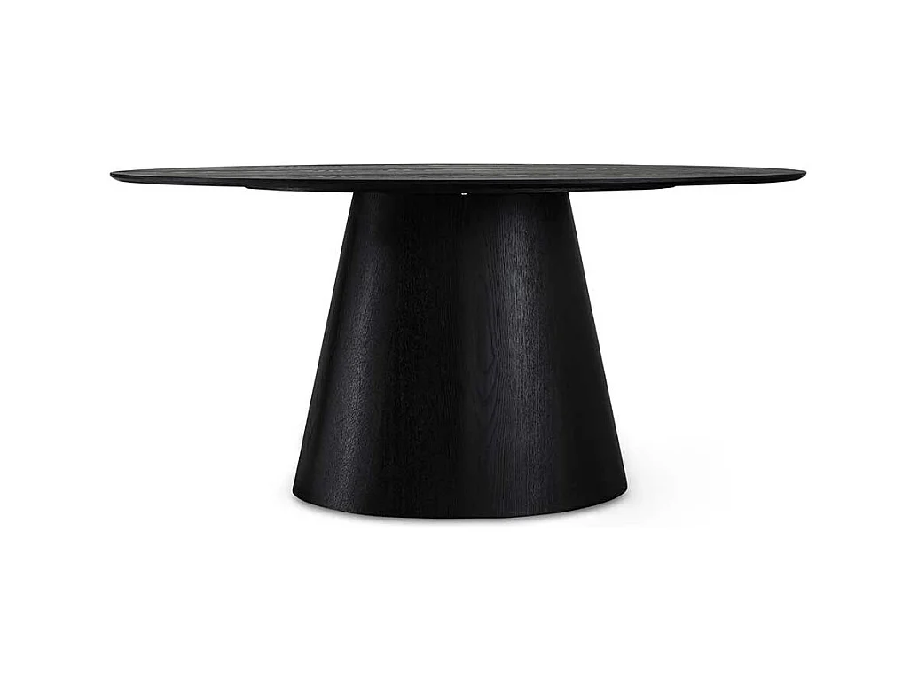 Esstisch Esszimmertisch in Schwarz und ovaler Form