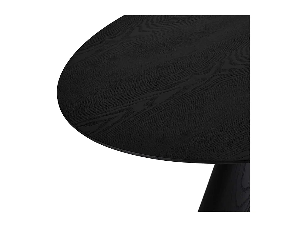 Esstisch Esszimmertisch in Schwarz und ovaler Form