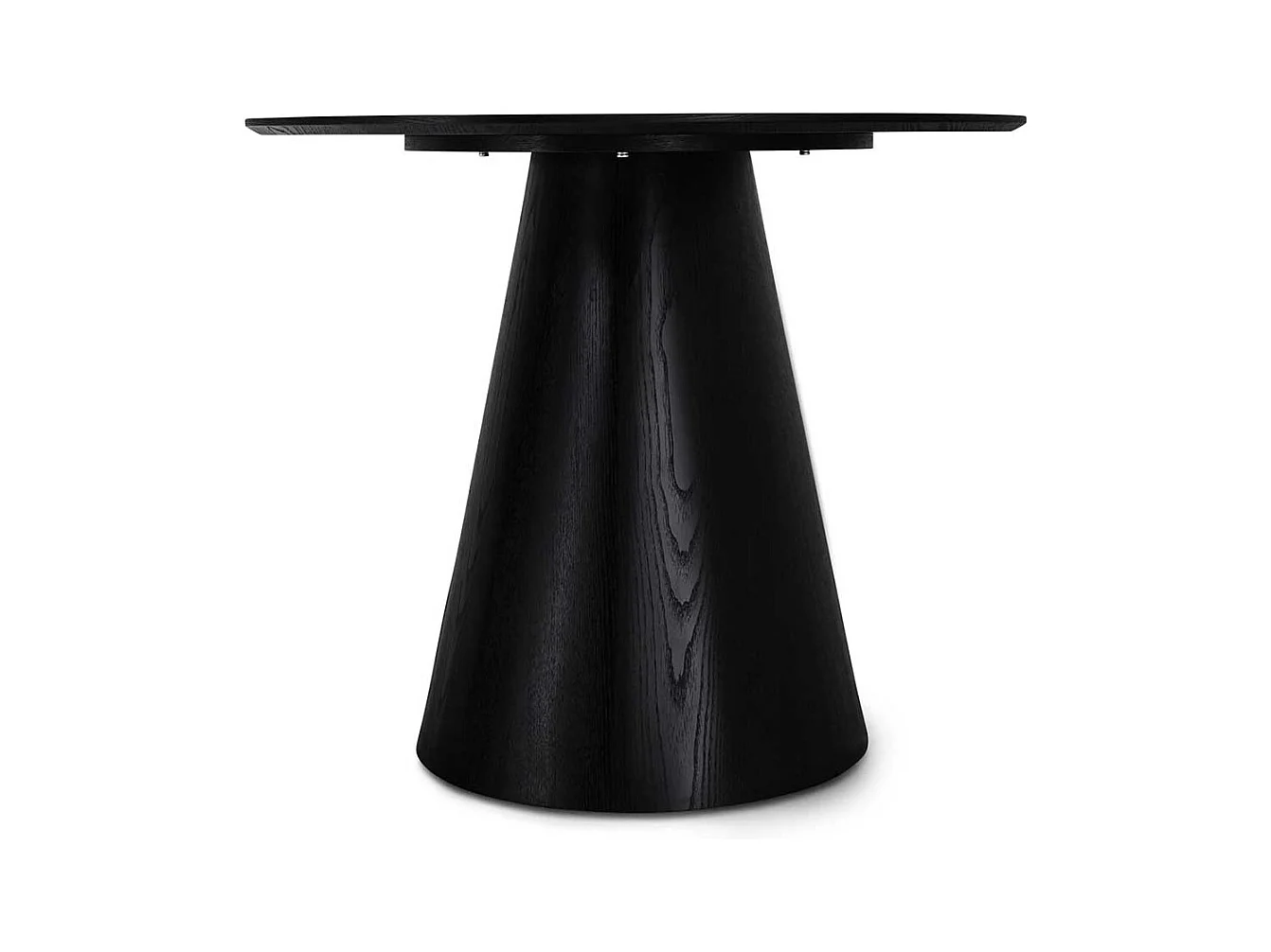 Esstisch Esszimmertisch in Schwarz und ovaler Form