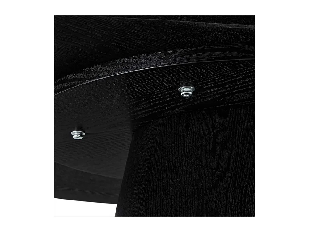 Esstisch Esszimmertisch in Schwarz und ovaler Form