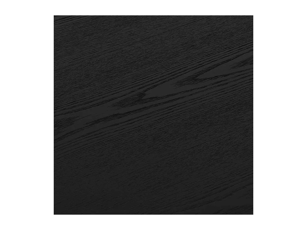 Esstisch Esszimmertisch in Schwarz und ovaler Form
