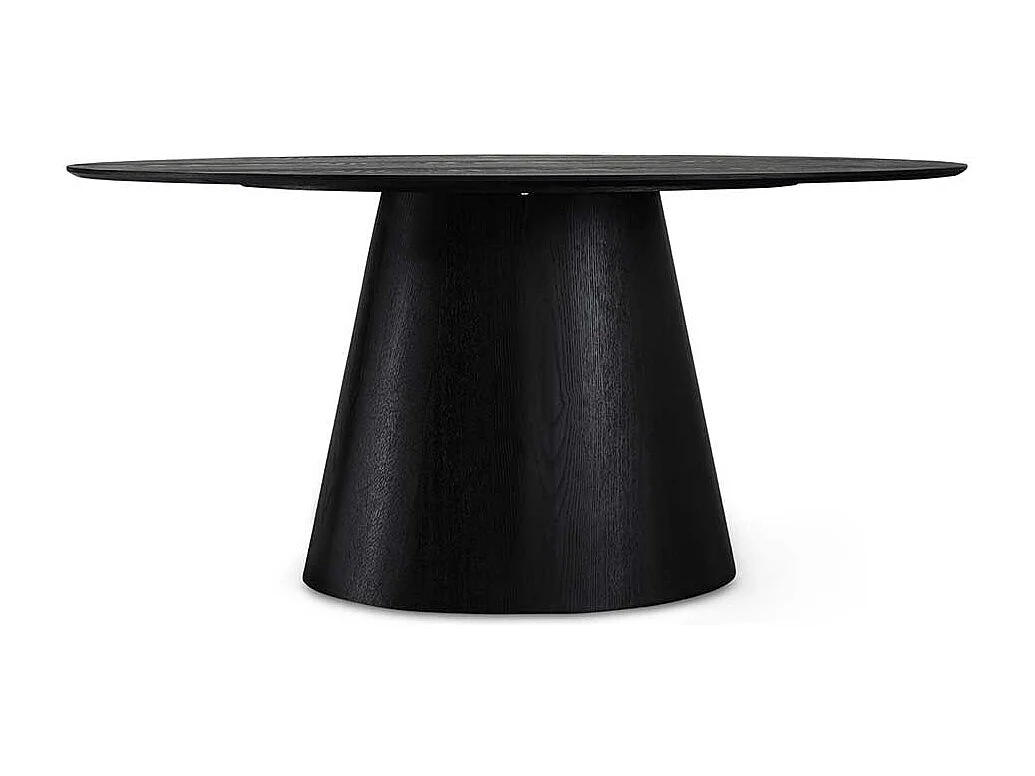 Esstisch Esszimmertisch in Schwarz und ovaler Form