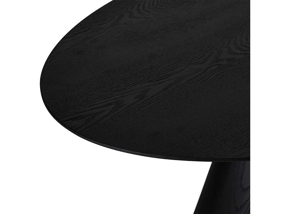Esstisch Esszimmertisch in Schwarz und ovaler Form