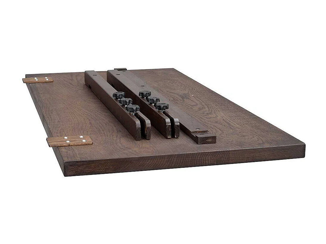 Esstisch optional verlängerbar in Eiche dunkelbraun 100 cm tief