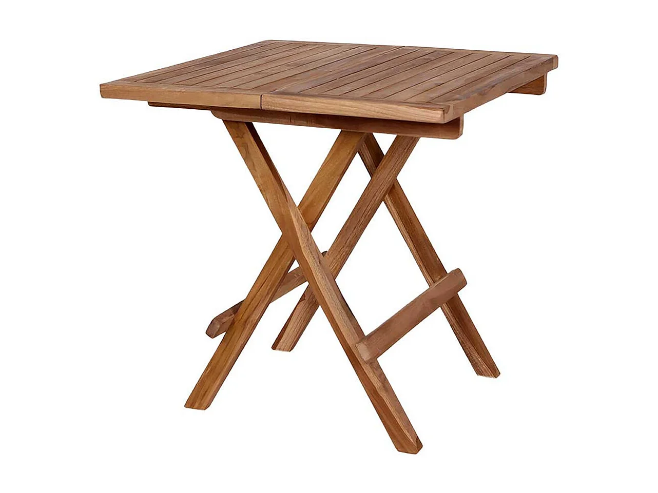 Kapptisch aus Teak Massivholz Balkon