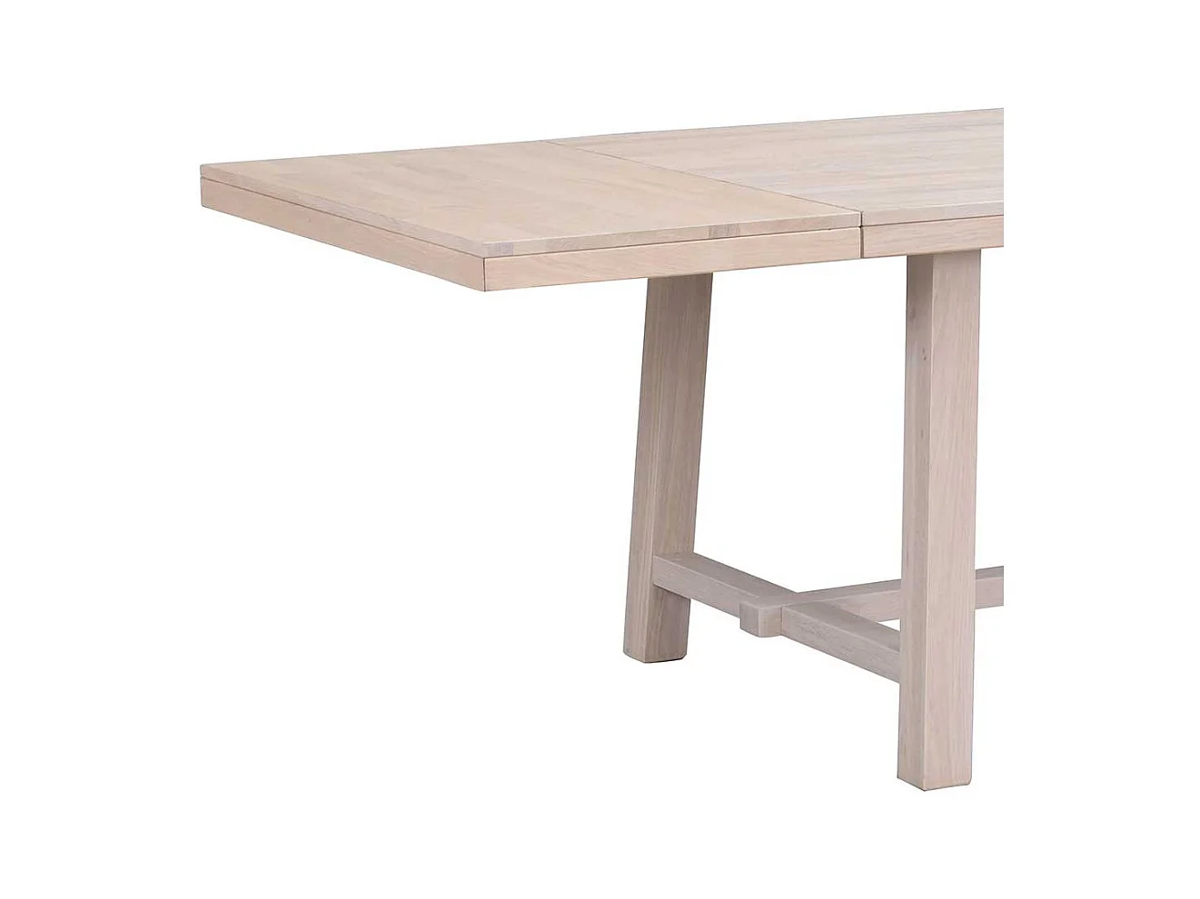 Esszimmertisch aus Eiche White Wash massiv modern