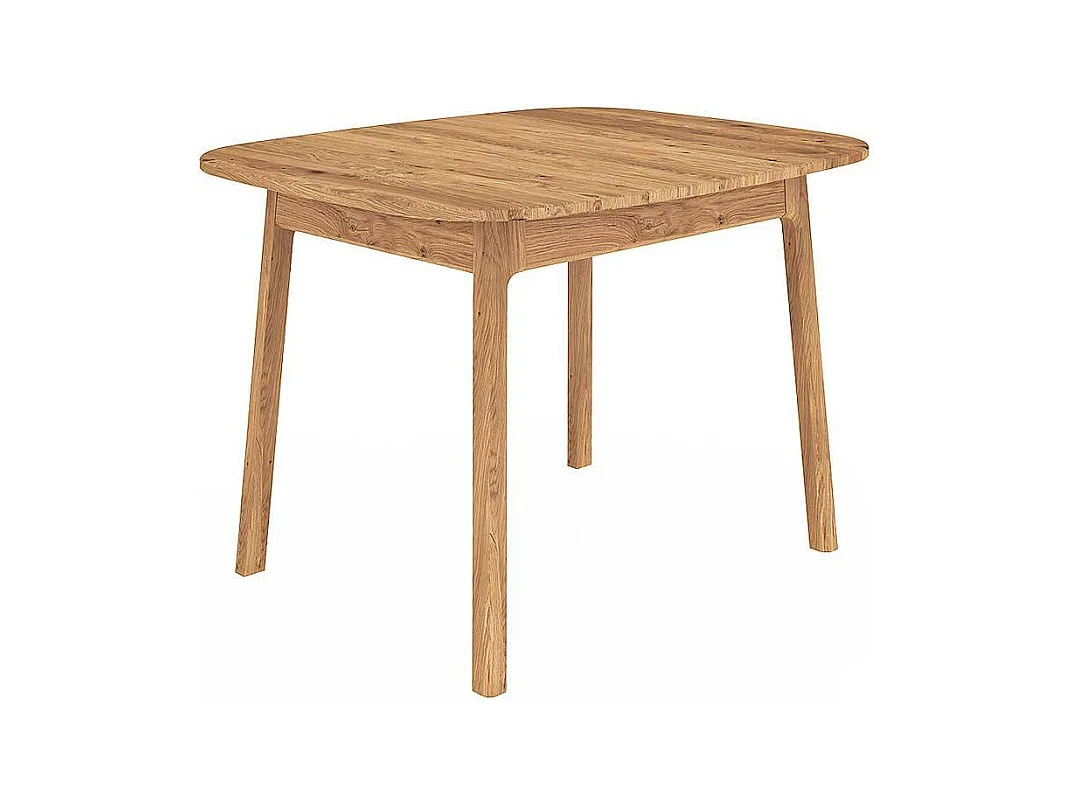 Esstisch Holztisch aus Wildeiche Massivholz mit Vierfußgestell