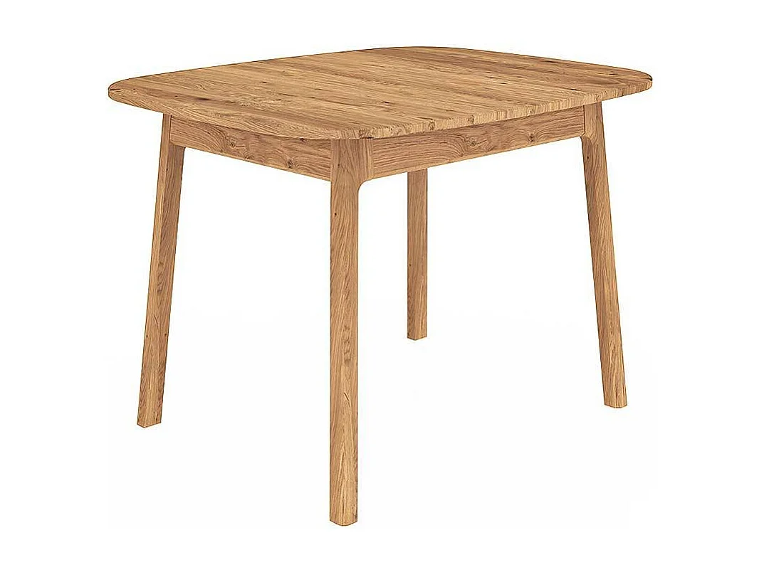 Esstisch Holztisch aus Wildeiche Massivholz mit Vierfußgestell