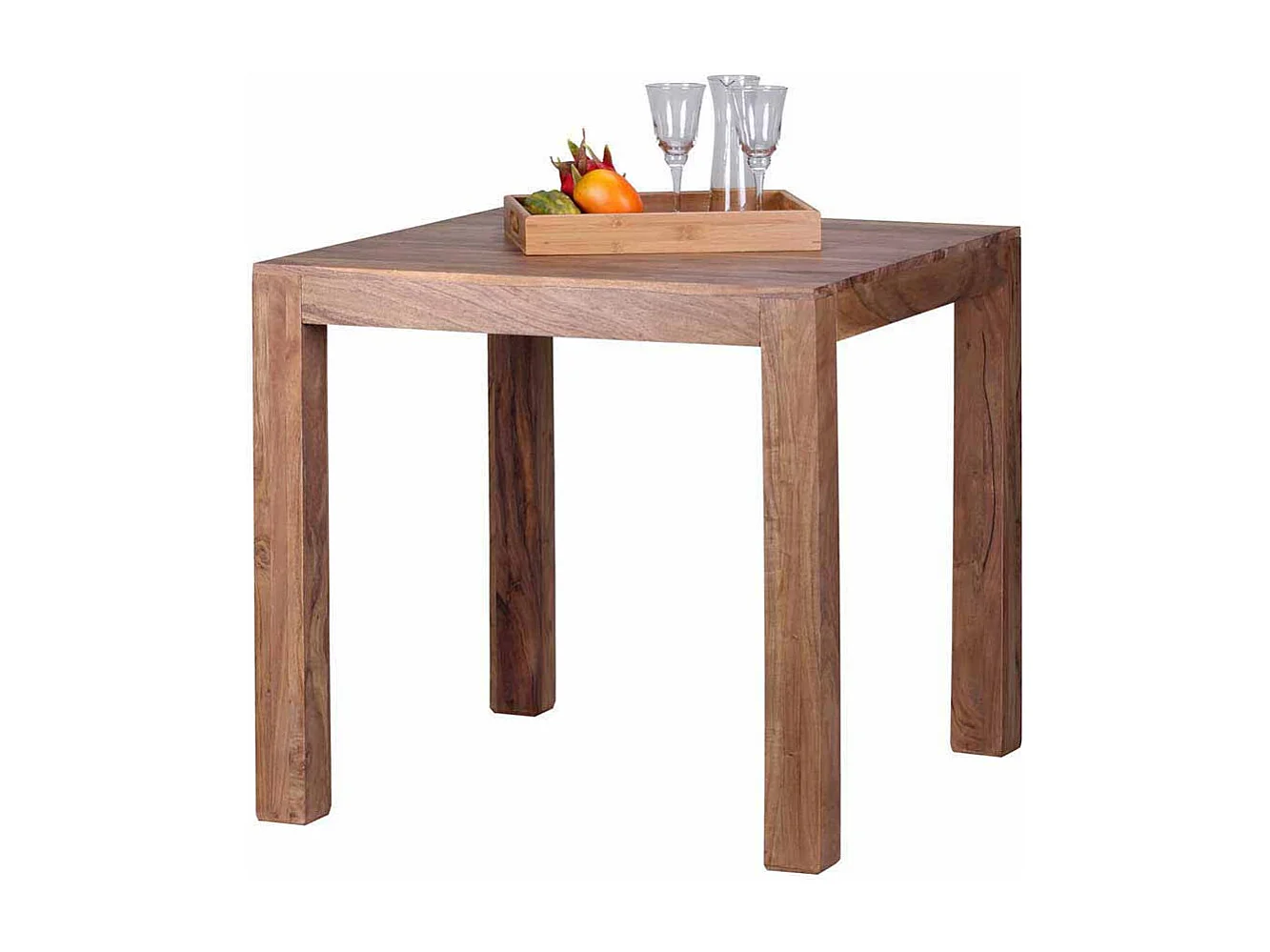 Esszimmertisch aus Akazie Massivholz natur