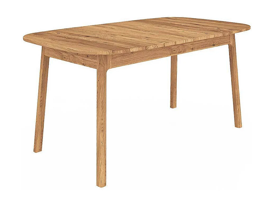 Esstisch Tisch Massivholz aus Wildeiche Massivholz mit Vierfußgestell