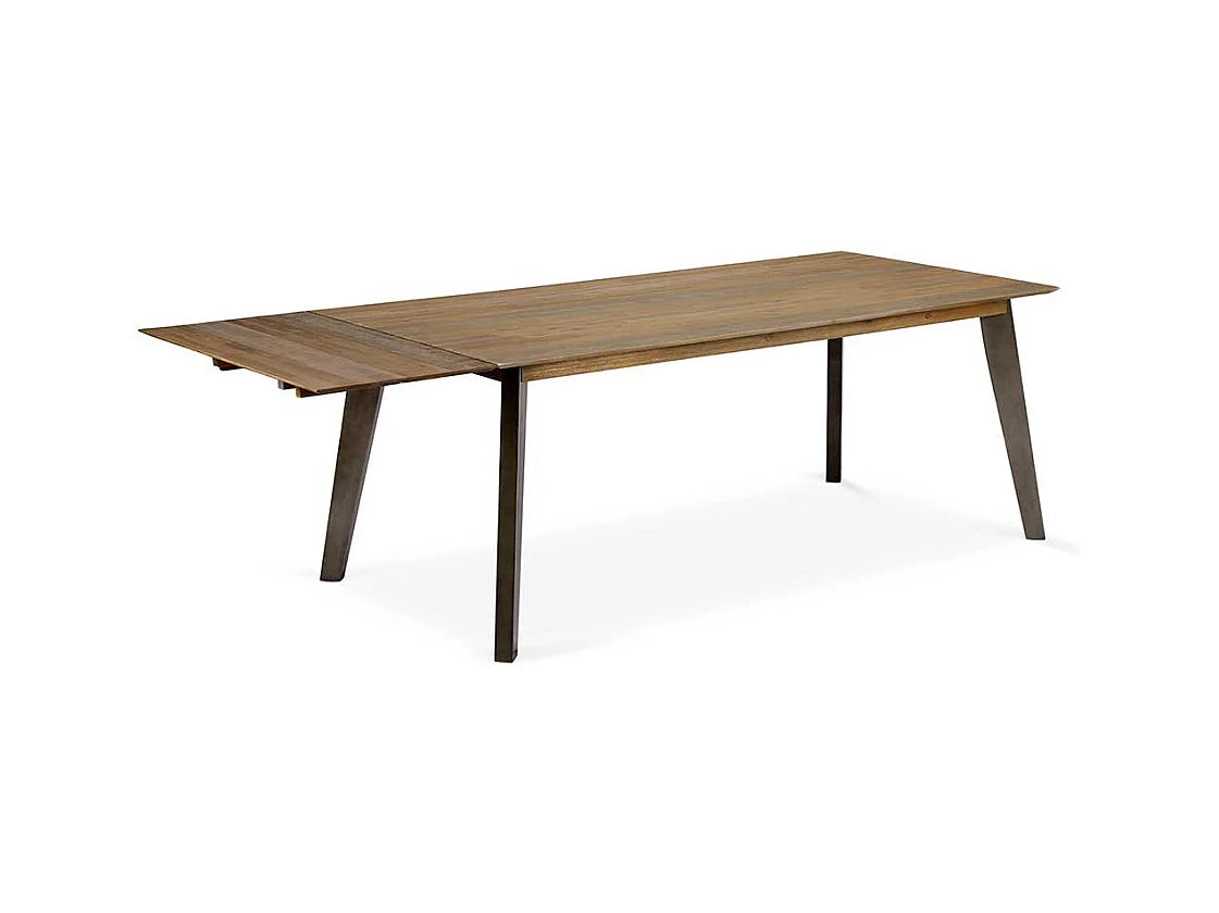 Esstisch aus Akazie Massivholz 100 cm tief