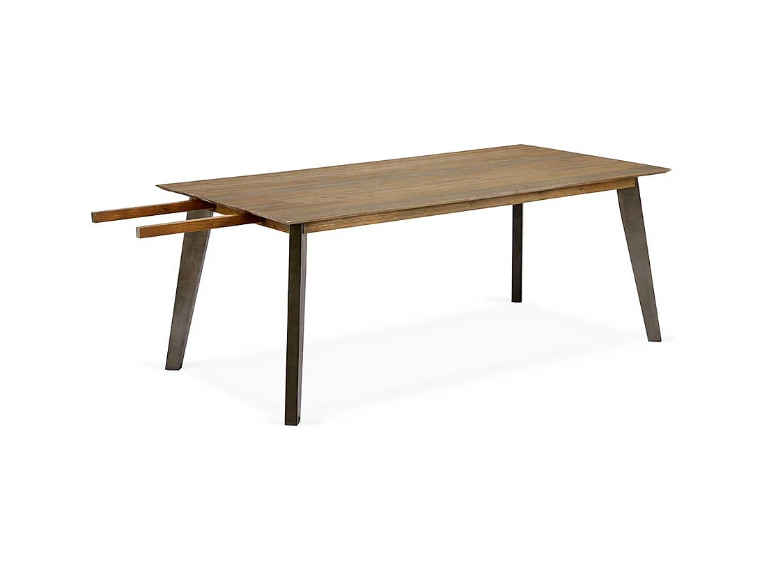 Esstisch aus Akazie Massivholz 100 cm tief