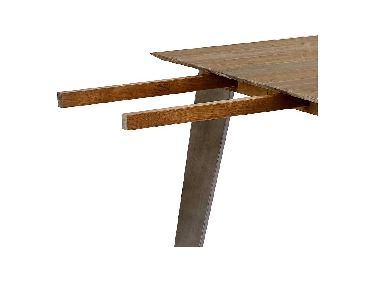 Esstisch aus Akazie Massivholz 100 cm tief