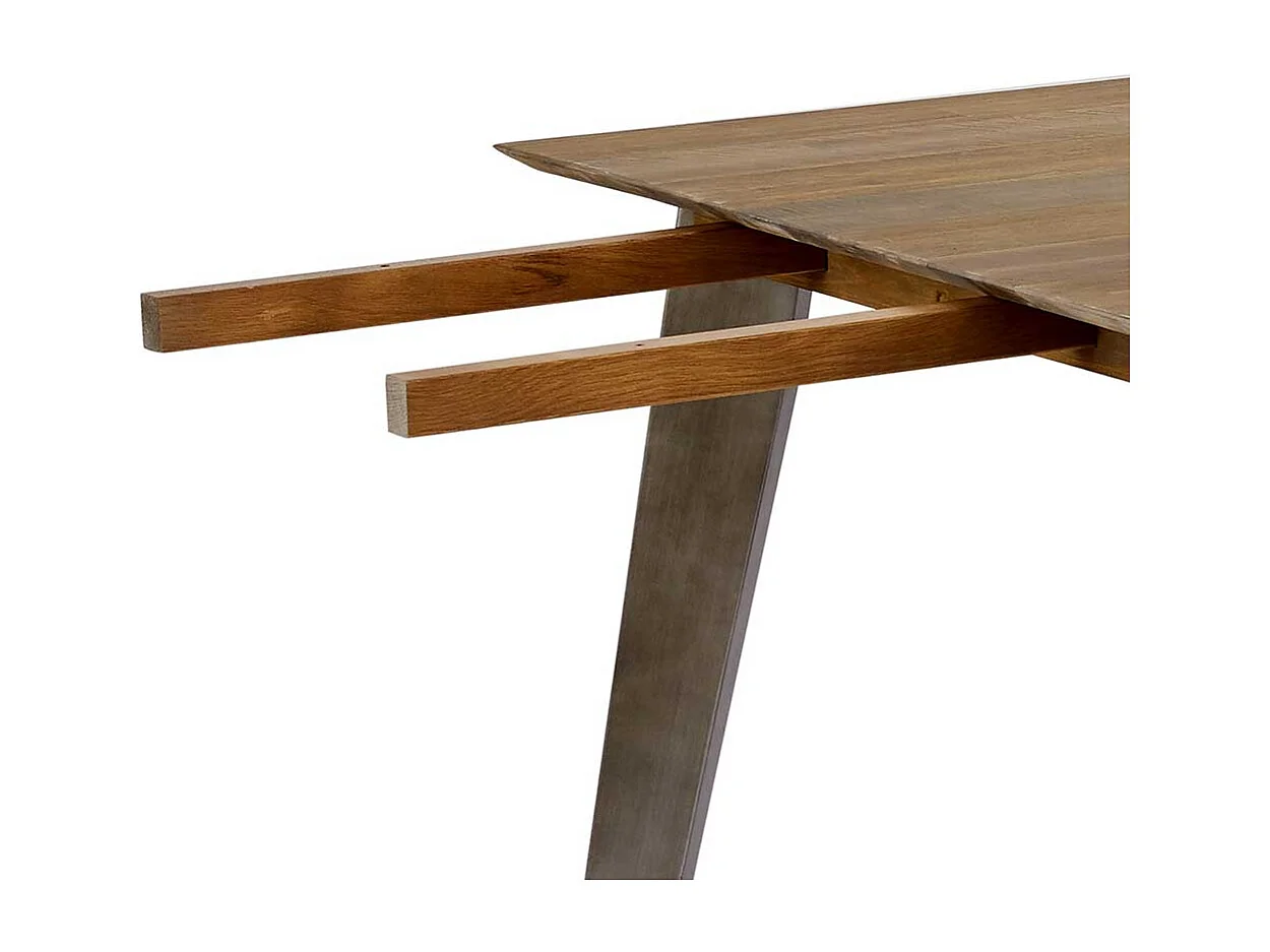 Esstisch aus Akazie Massivholz 100 cm tief