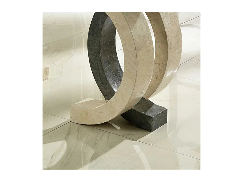 Esszimmertisch aus Stein Glas