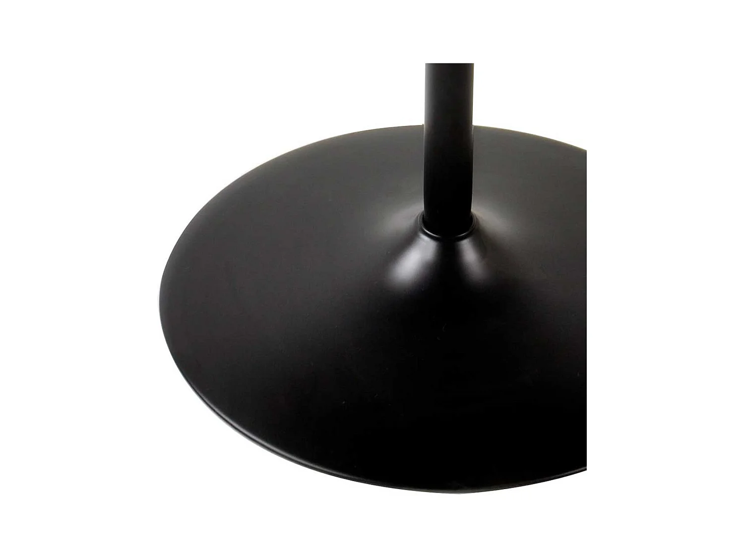 Esstisch in Schwarz marmoriert rund