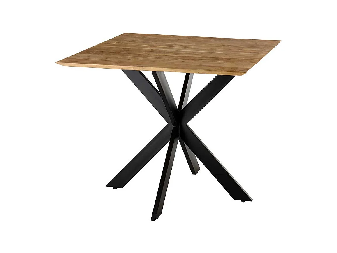 Quadratischer Esstisch im Industry und Loft Stil 100 cm breit