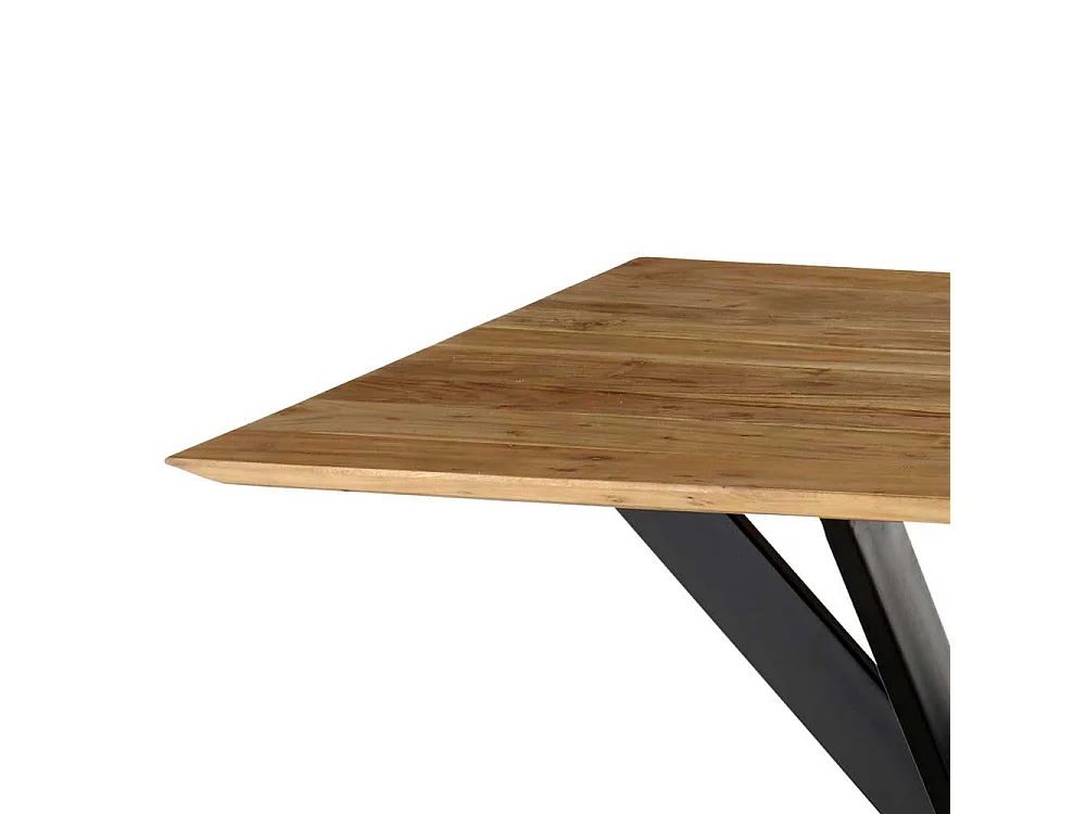 Quadratischer Esstisch im Industry und Loft Stil 100 cm breit