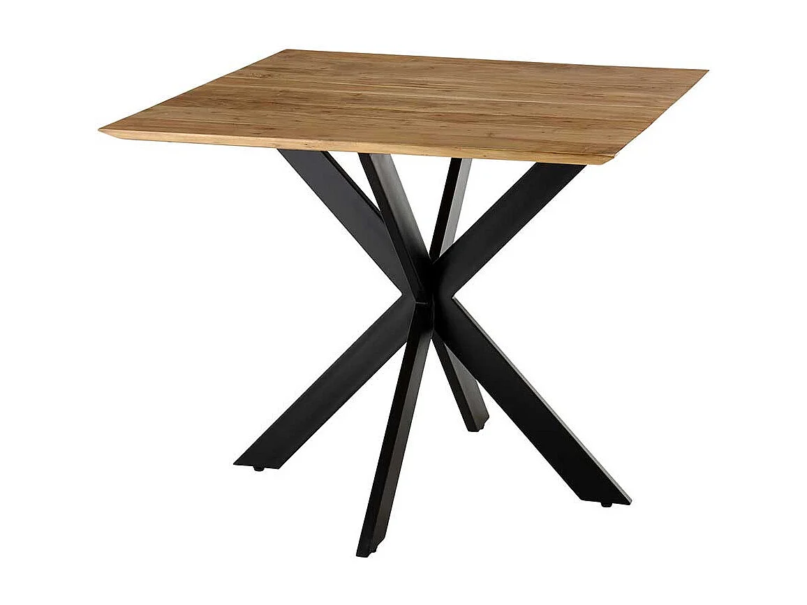 Quadratischer Esstisch im Industry und Loft Stil 100 cm breit