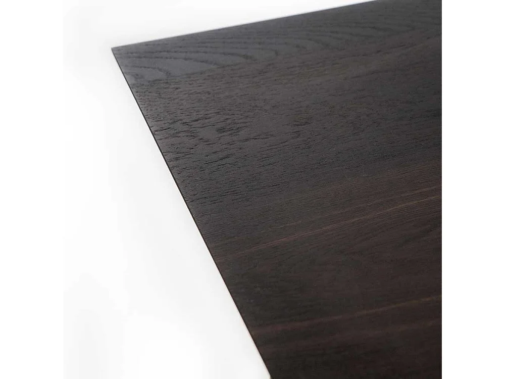 Esszimmertisch modern in Eiche dunkel furniert Schwarz