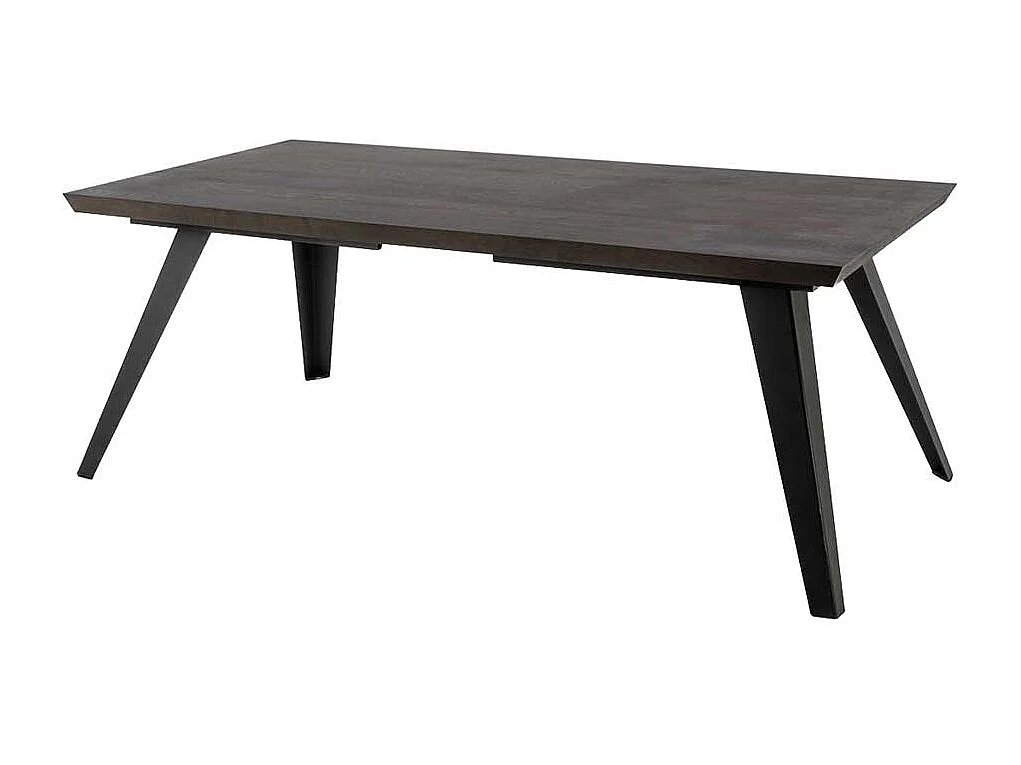 Esszimmertisch modern in Eiche dunkel furniert Schwarz