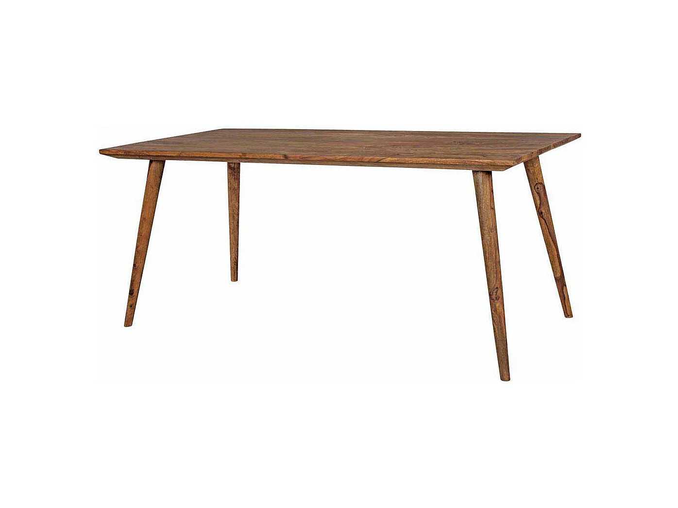 Esszimmertisch aus Sheesham Massivholz Retro Design