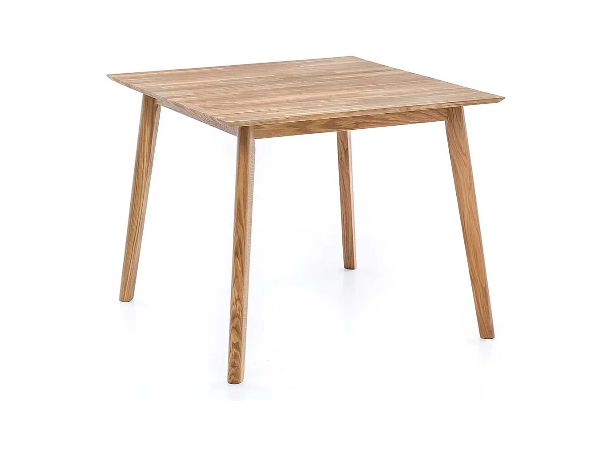 Tisch aus Eiche Massivholz 90 cm breit