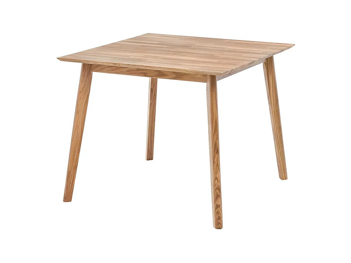 Tisch aus Eiche Massivholz 90 cm breit