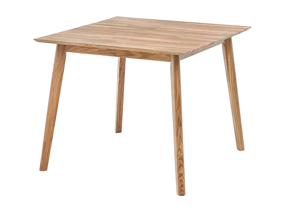 Tisch aus Eiche Massivholz 90 cm breit