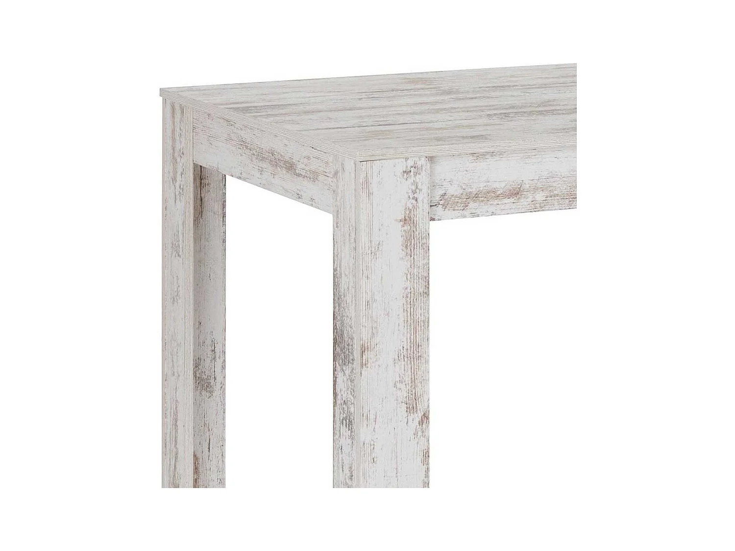 Esszimmer Tisch in Holz White Wash 160x75x90 cm