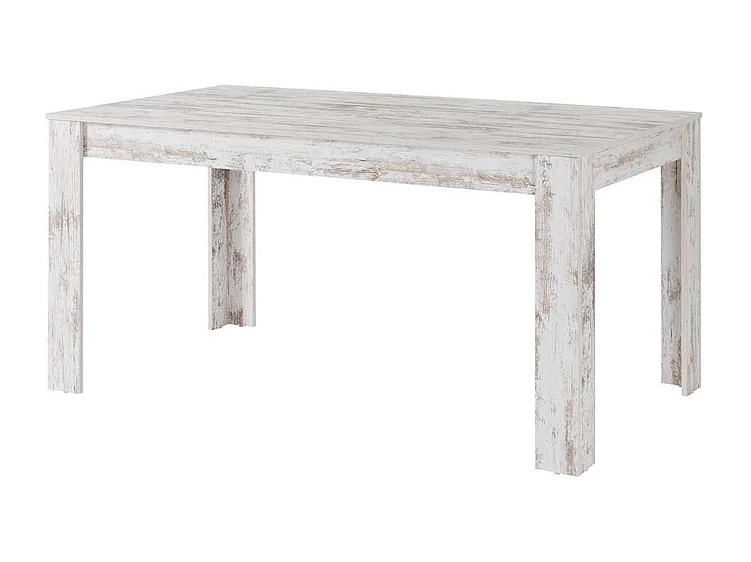 Esszimmer Tisch in Holz White Wash 160x75x90 cm