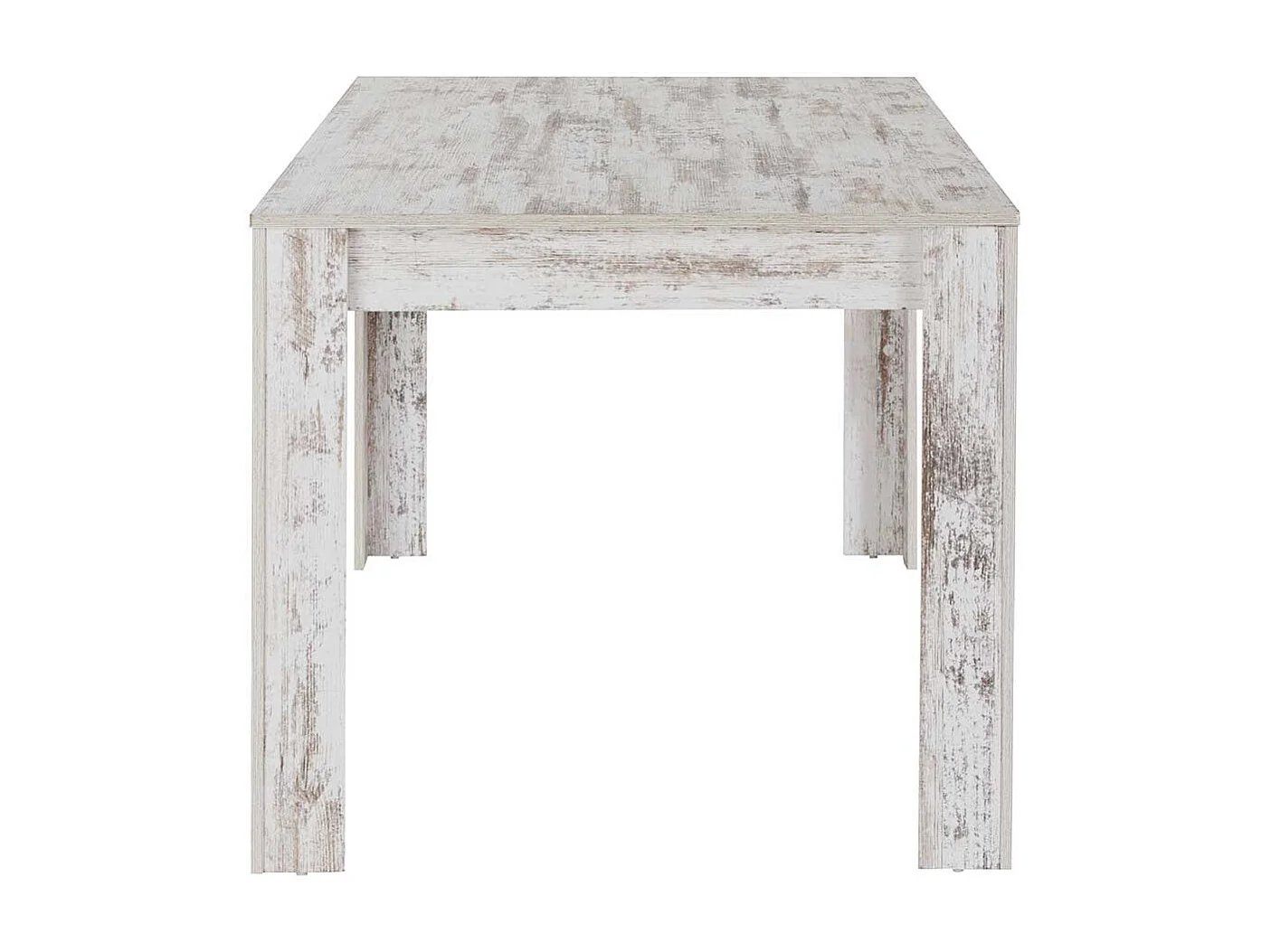 Esszimmer Tisch in Holz White Wash 160x75x90 cm