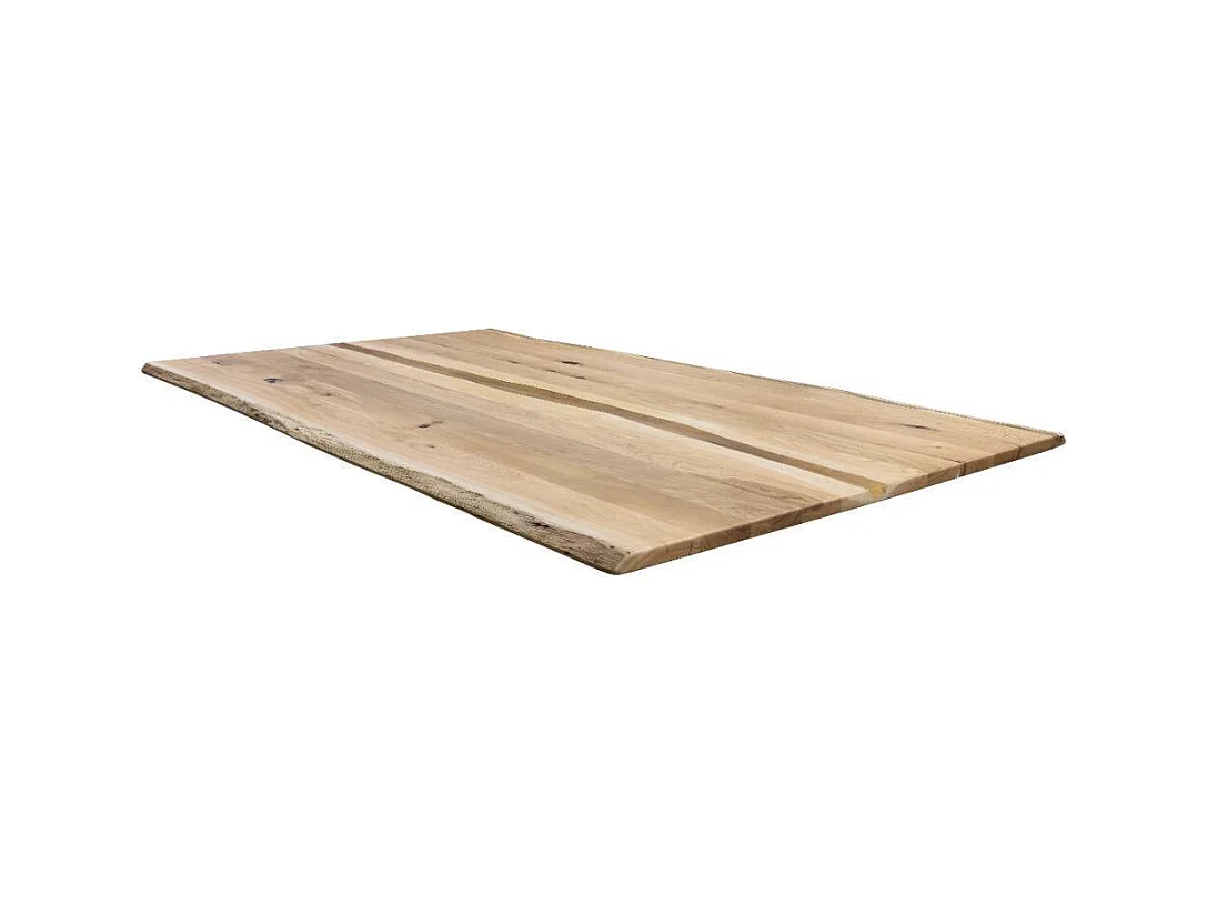 Esstisch Massivholztisch mit natürlicher Baumkante in modernem Design