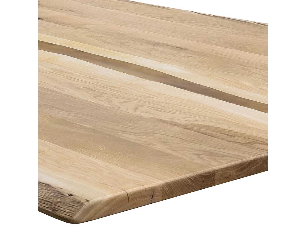 Esstisch Massivholztisch mit natürlicher Baumkante in modernem Design