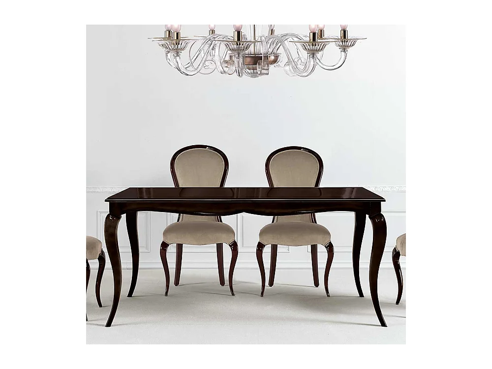 Tisch Esszimmer dunkelbraun im klassischen Stil 170 cm breit