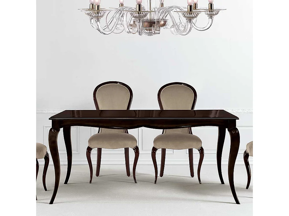 Tisch Esszimmer dunkelbraun im klassischen Stil 170 cm breit