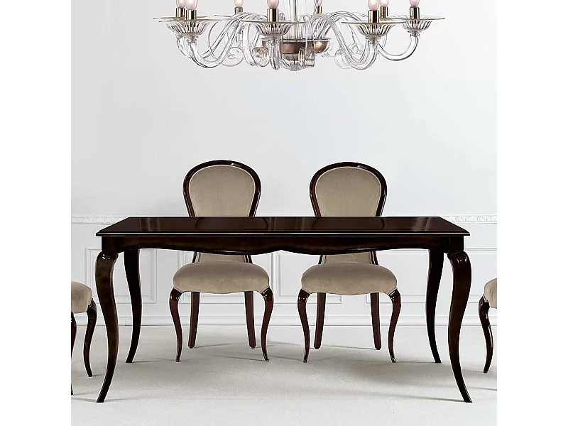 Tisch Esszimmer dunkelbraun im klassischen Stil 170 cm breit