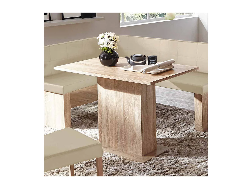 Säulen Esstisch in Sonoma Eiche 110 cm