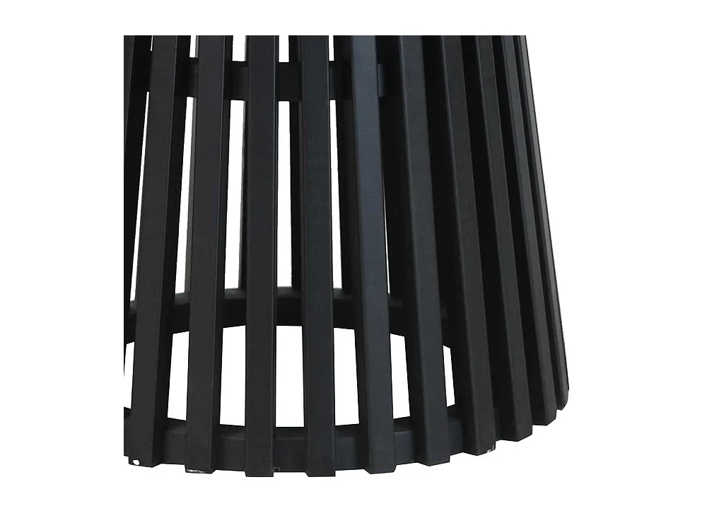 Schwarzer Küchen Tisch im Skandi Design 100 cm Durchmesser