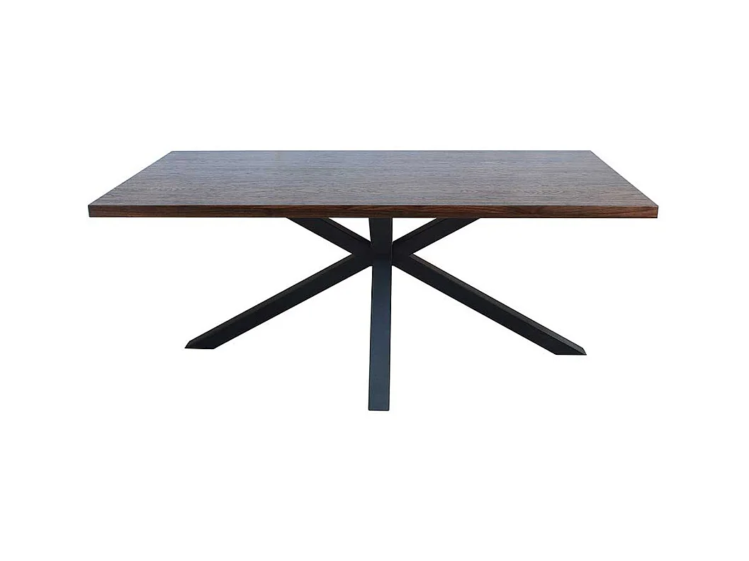 Esszimmertisch in Nussbaumfarben 180 cm breit