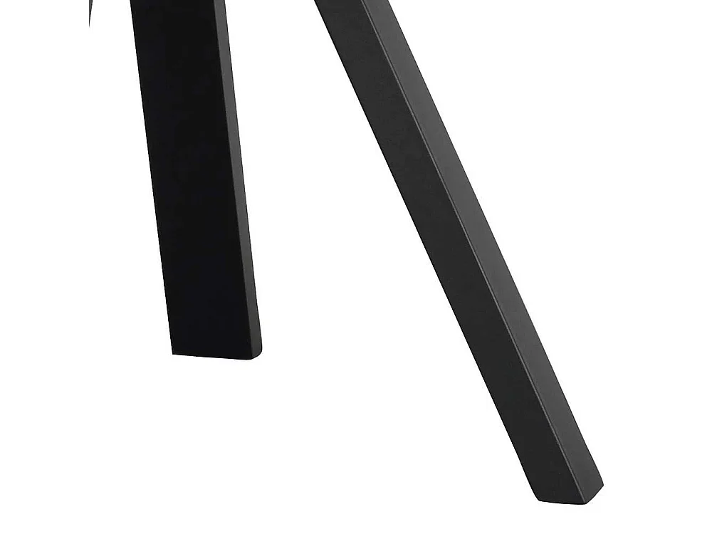 150 cm Esstisch mit runder Tischplatte Schwarz