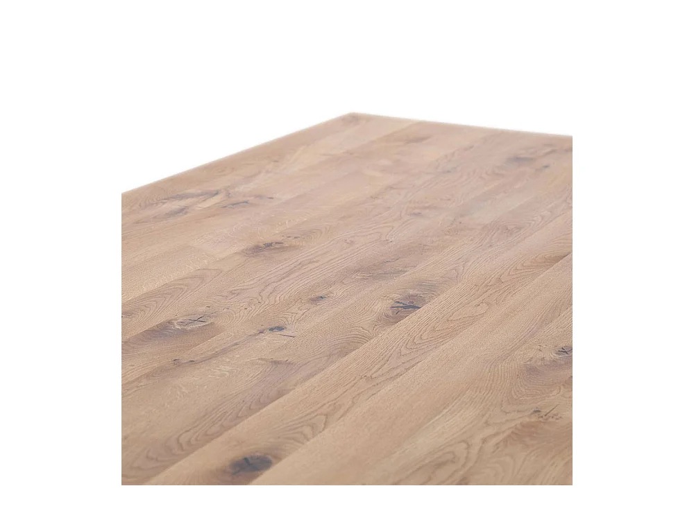 Esstisch Holztisch in Wildeichefarben und Anthrazit