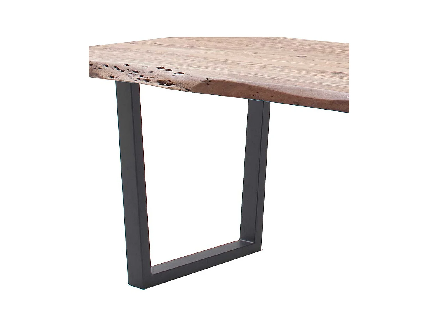 Esstisch Holztisch mit natürlicher Baumkante aus Akazie Massivholz