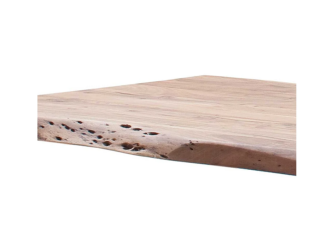 Esstisch Holztisch mit natürlicher Baumkante aus Akazie Massivholz