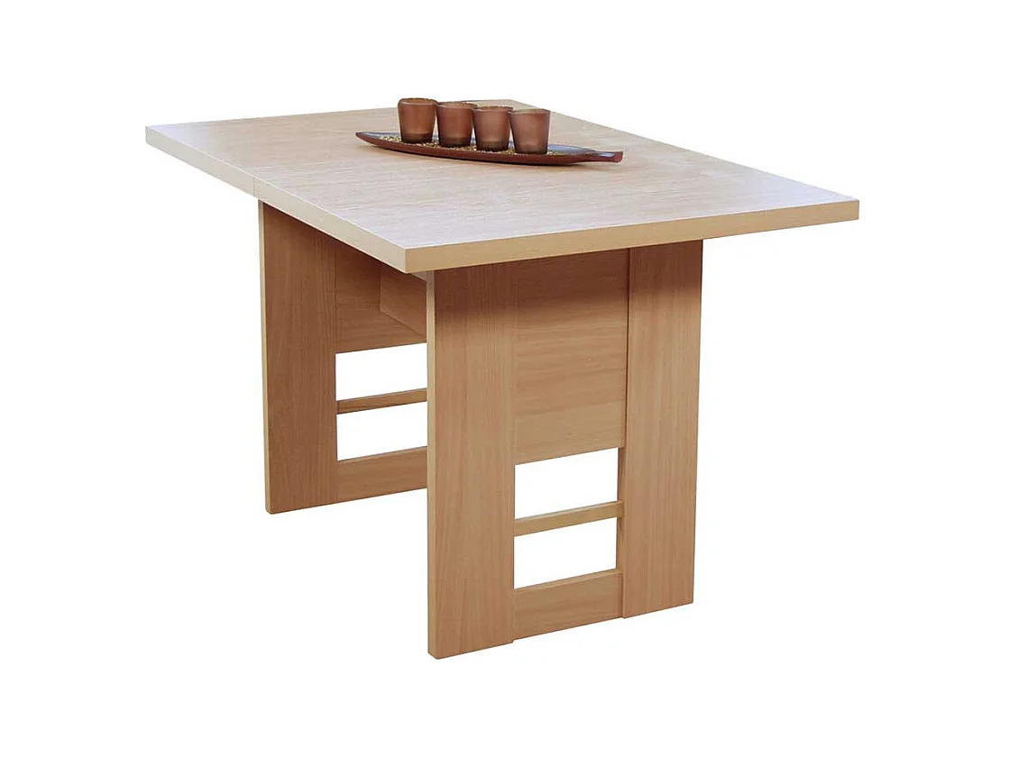 Esstisch mit Wangengestell Buche