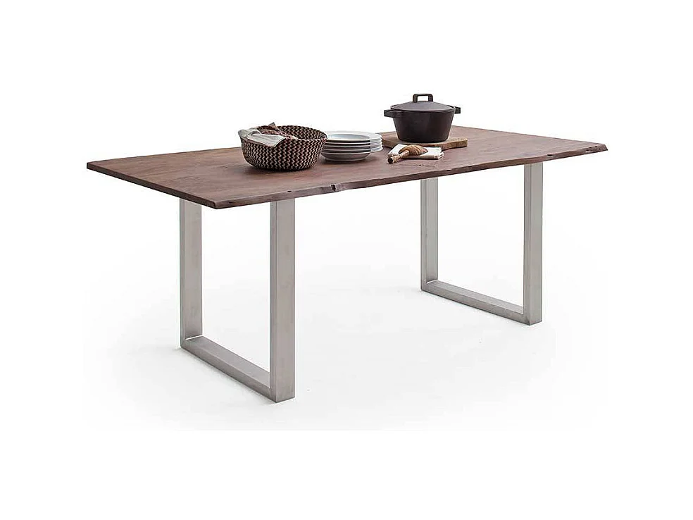 Esstisch Esszimmertisch Baumkante Metallgestell