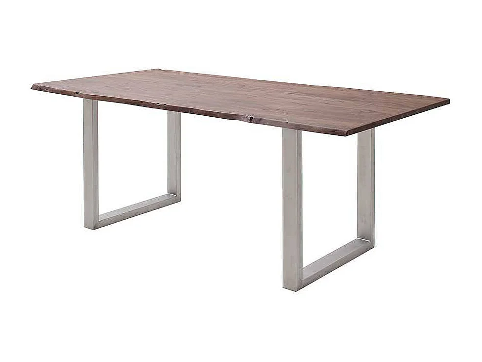 Esstisch Esszimmertisch Baumkante Metallgestell